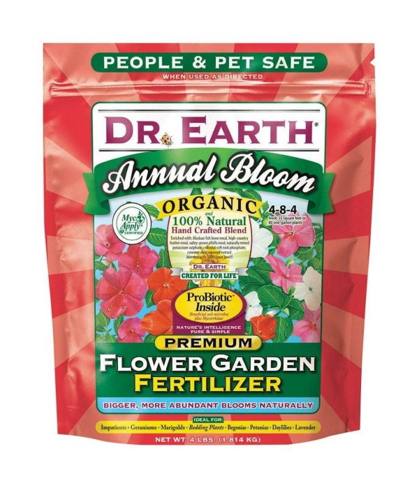 Dr. Earth Annual Bloom Organic Granules Marigold, Daylilies Plant Food 4 lb Online Sale