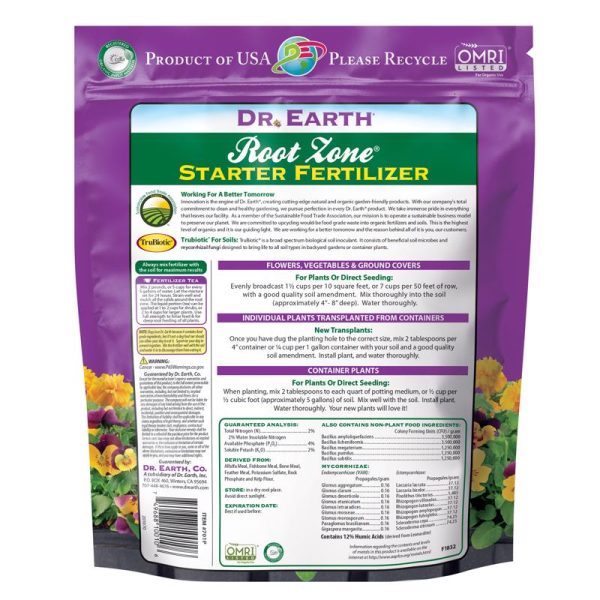 Dr. Earth Root Zone Organic Granules Plant Food 4 lb Online Sale